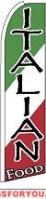 Italian Food Feather Flag 2.5' x 11.5'