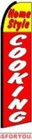 Home Style Cooking Feather Flag 2.5\' x 11.5\'