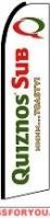 Quiznos Sub Feather Flag 2.5\' x 11.5\'