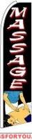 Massage Feather Flag 2.5' x 11.5'