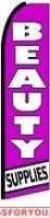 Beauty Supplies Feather Flag 2.5' x 11.5'