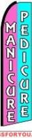Manicure / Pedicure Feather Flag 2.5' x 11.5'