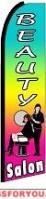 Beauty Salon (Rainbow) Feather Flag 2.5' x 11.5'