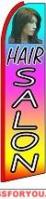 Hair Salon (Rainbow) Feather Flag 2.5' x 11.5'
