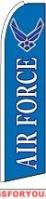 Air Force Feather Flag 2.5' x 11.5'