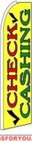 Check Cashing Feather Flag 2.5' x 11.5'