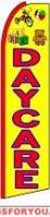 Daycare (Red Sleeve) Feather Flag 2.5' x 11.5'