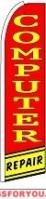 Computer Repair Feather Flag 3\' x 11.5\'