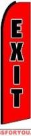 Exit Feather Flag 2.5' x 11.5'