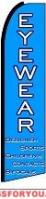 Eyewear Feather Flag 2.5\' x 11.5\'