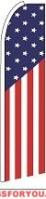 American Flag USA (v1) Feather Flag 2.5\' x 11.5\'