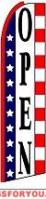 Open (Patriotic) Feather Flag 2.5\' x 11.5\'