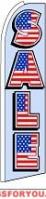 Sale (USA) Feather Flag 2.5' x 11.5'