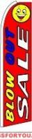 Blow Out Sale (Sideways) Feather Flag 2.5' x 11.5'