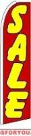 Sale (Red & Yellow) Feather Flag 2.5' x 11.5'