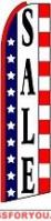 Sale (Patriotic) Feather Flag 2.5' x 11.5'