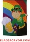 Laughing Leprechaun House Flag