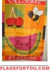 Welcome Summer Friends Garden Flag